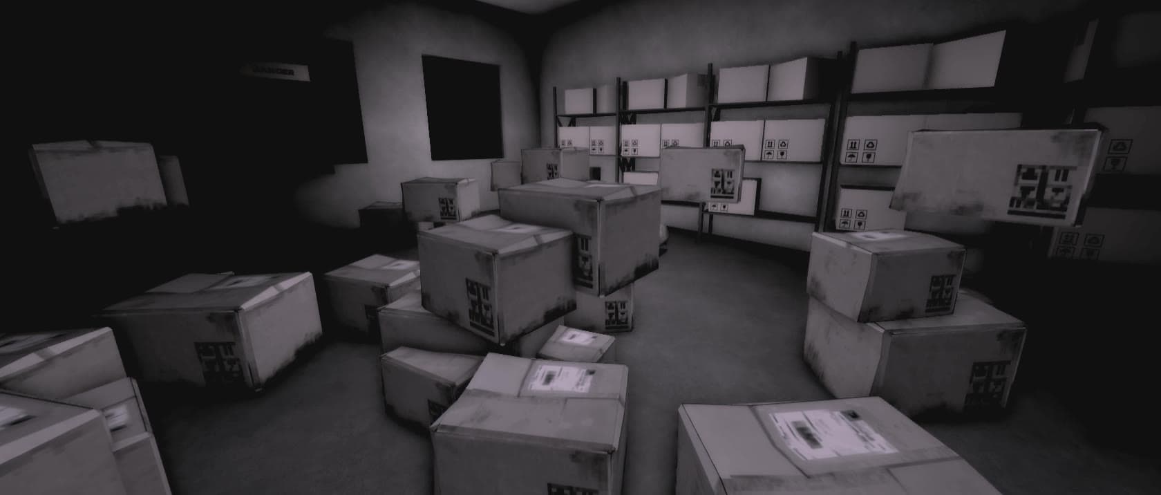 La réserve encombrée de cartons