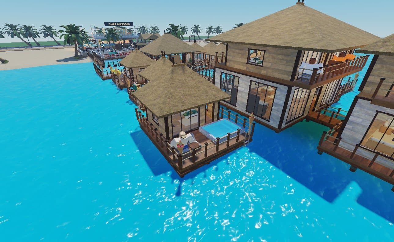 Les villas avec piscine privée sur pilotis