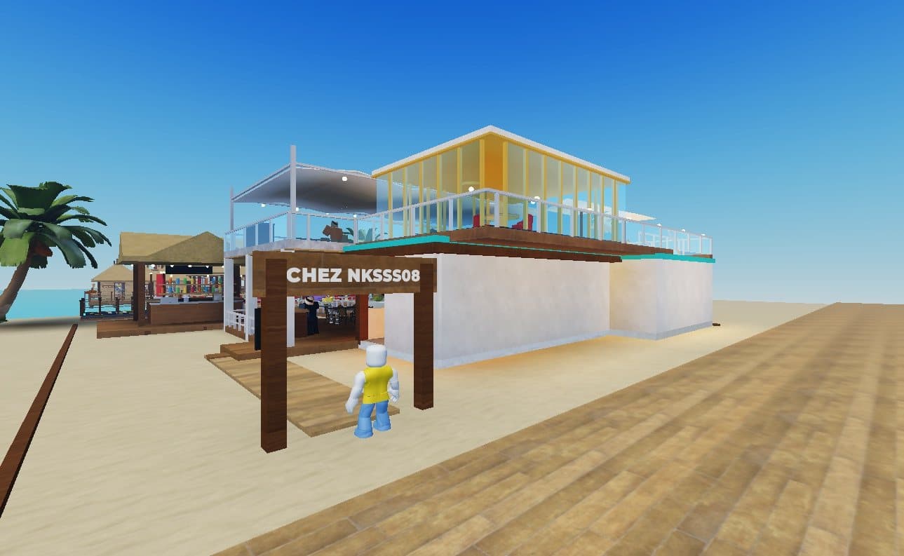 Le restaurant sur la plage